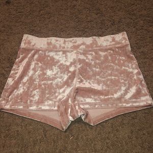 forever 21 velvet shorts